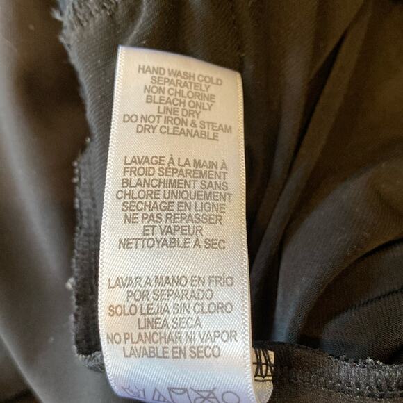 Good American Black Pull-on Elastic Waist Wide Leg Trouser Size 3XL Tall - Picture 8 of 11